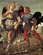 Andrea del Verrocchio Tobias and the Angel oil on canvas